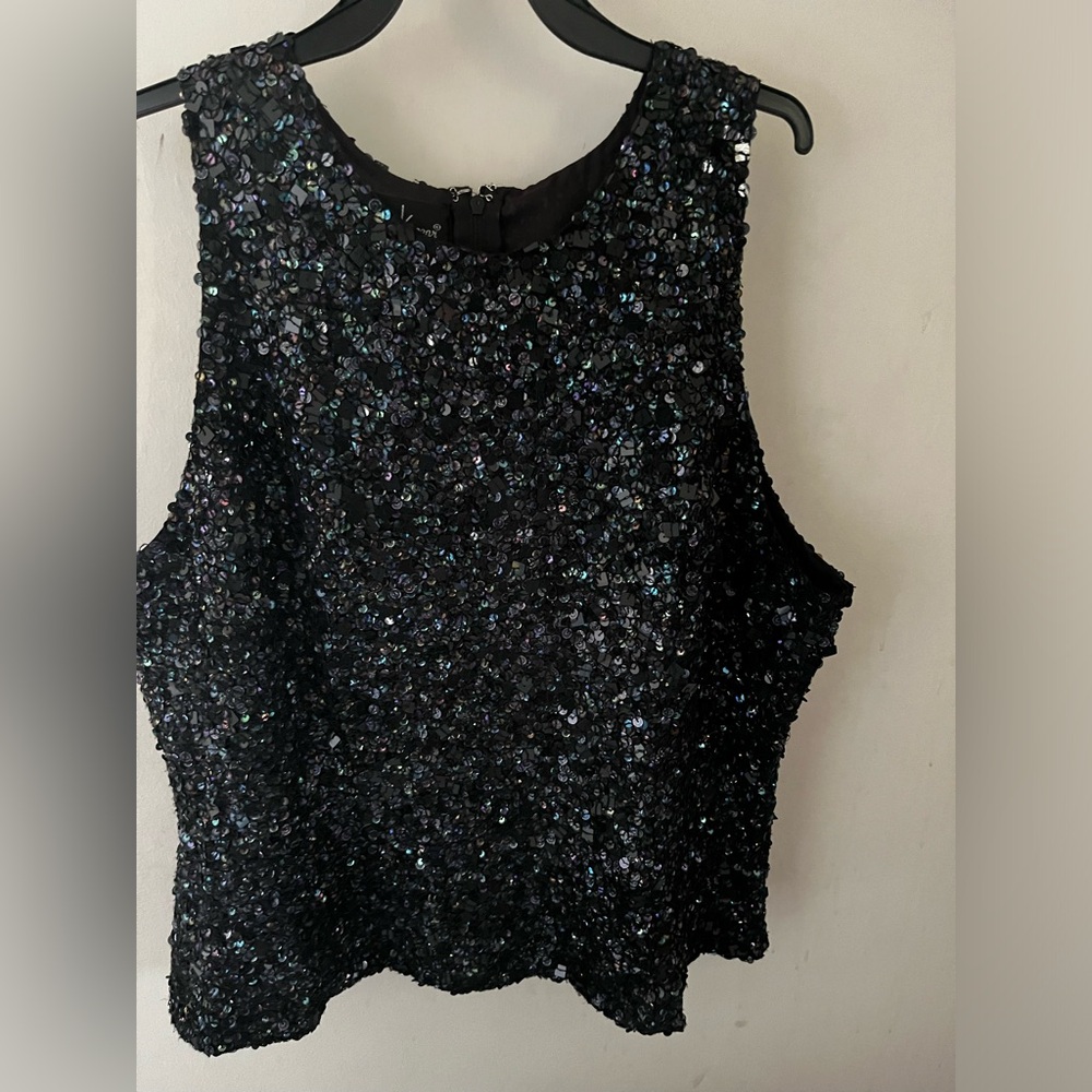 Laurence Kazar beaded top size XL